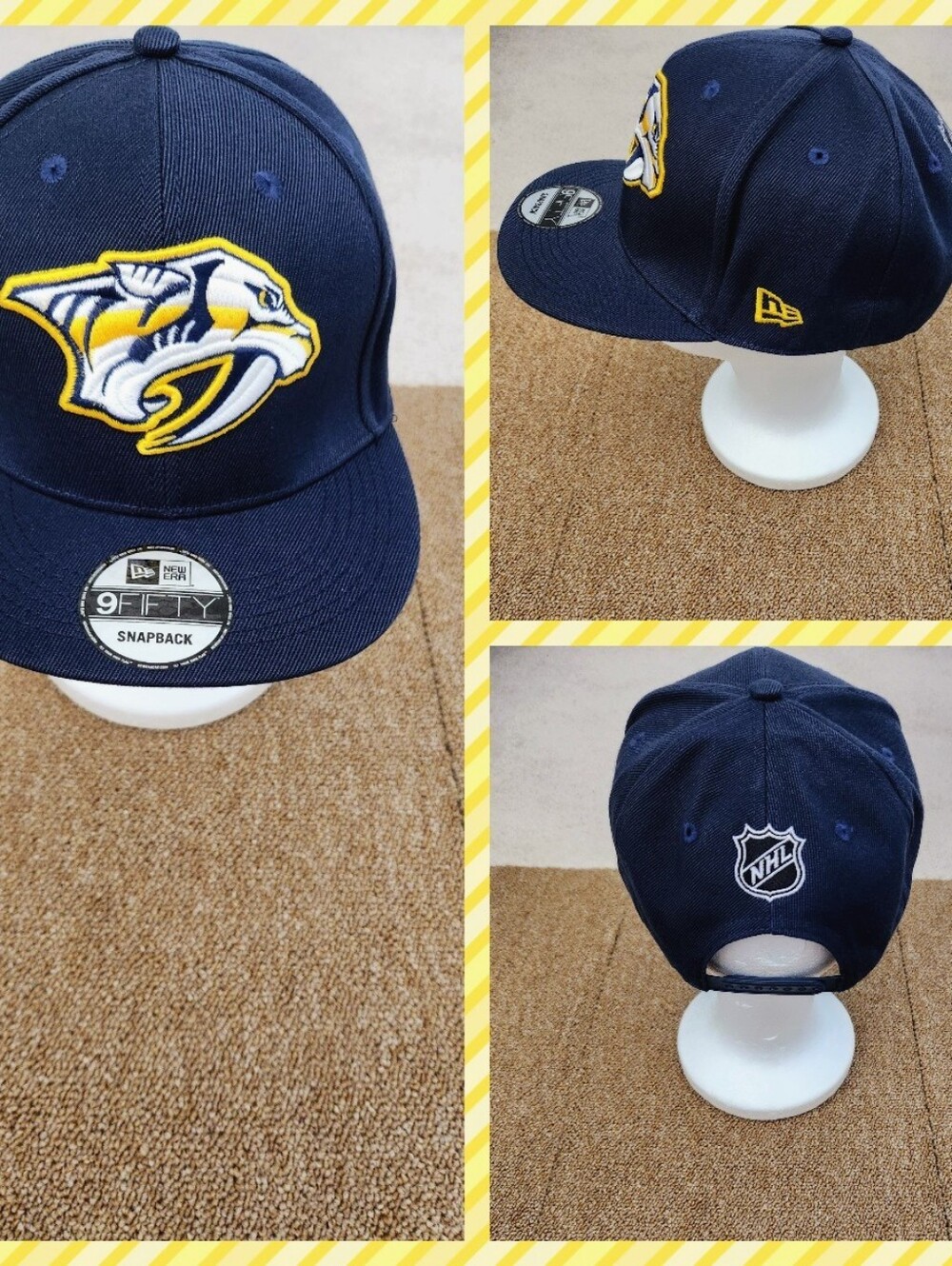 NASHVILLE PREDATORS NHL HOCKEY SNAPBACK HAT.